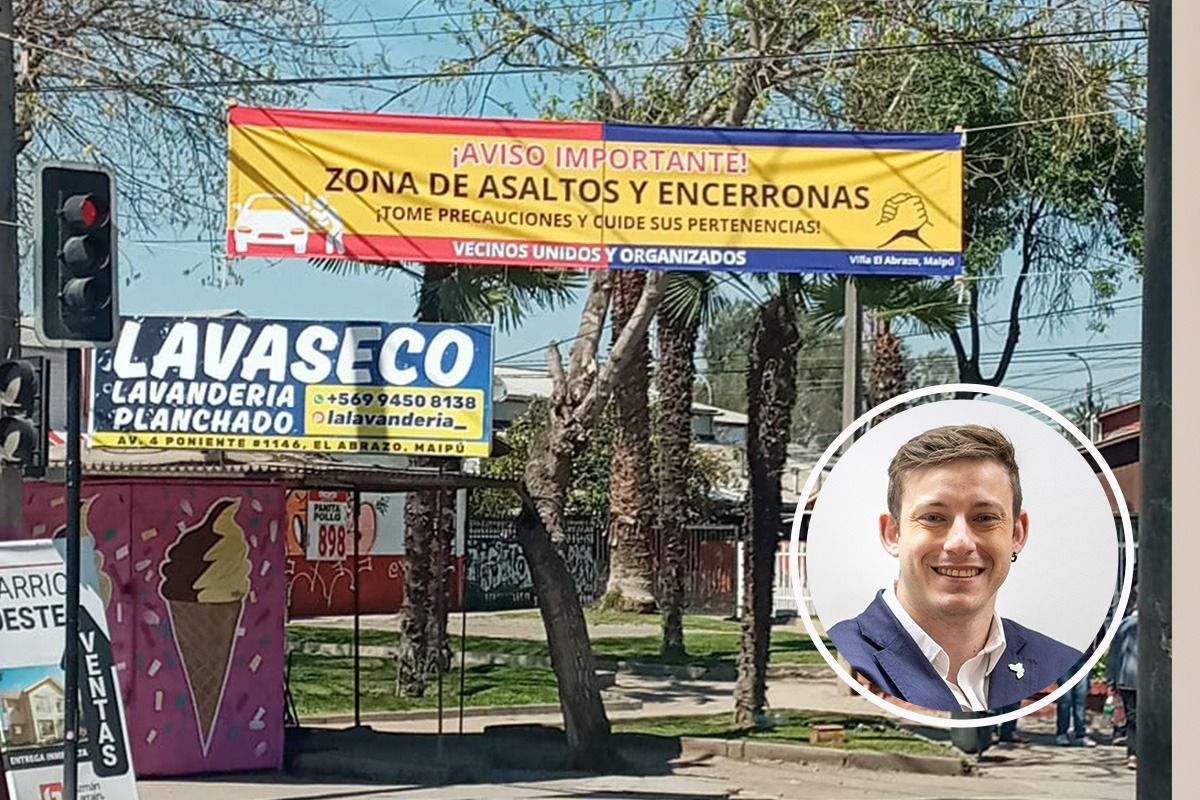 Candidato libertario Italo Omegna denuncia ineficaz gestión del municipio de Maipú en materia de seguridad