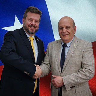 Sebastián Cristi junto a Johannes Kaiser