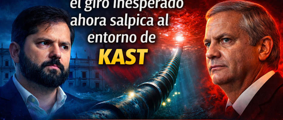 Imagen sobre el cable submarino Chile-China y el giro político que involucra a Boric y al entorno de Kast