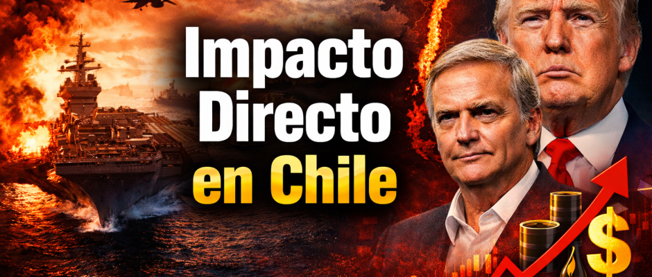 Trump y Kast en contexto de crisis geopolítica global vinculada a Irán, petróleo y el impacto estratégico en Chile.