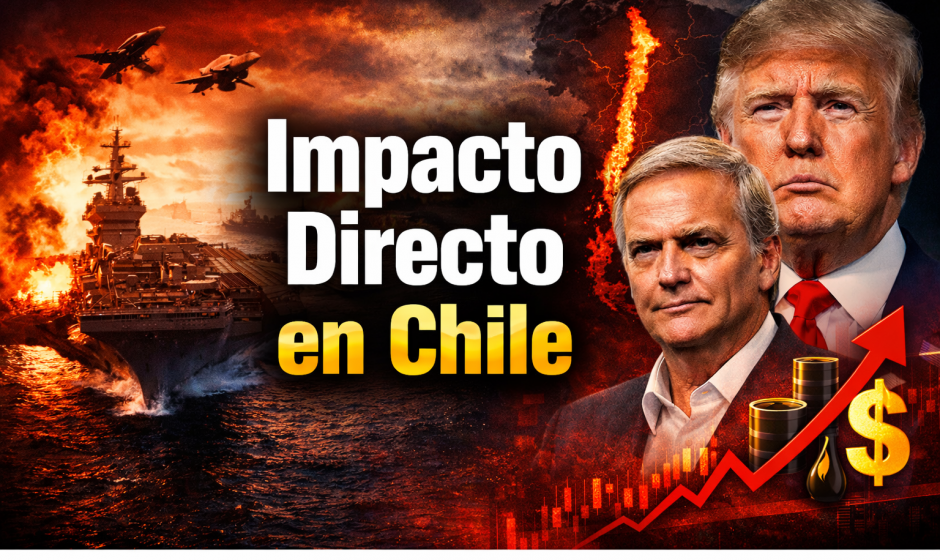 Trump y Kast en contexto de crisis geopolítica global vinculada a Irán, petróleo y el impacto estratégico en Chile.