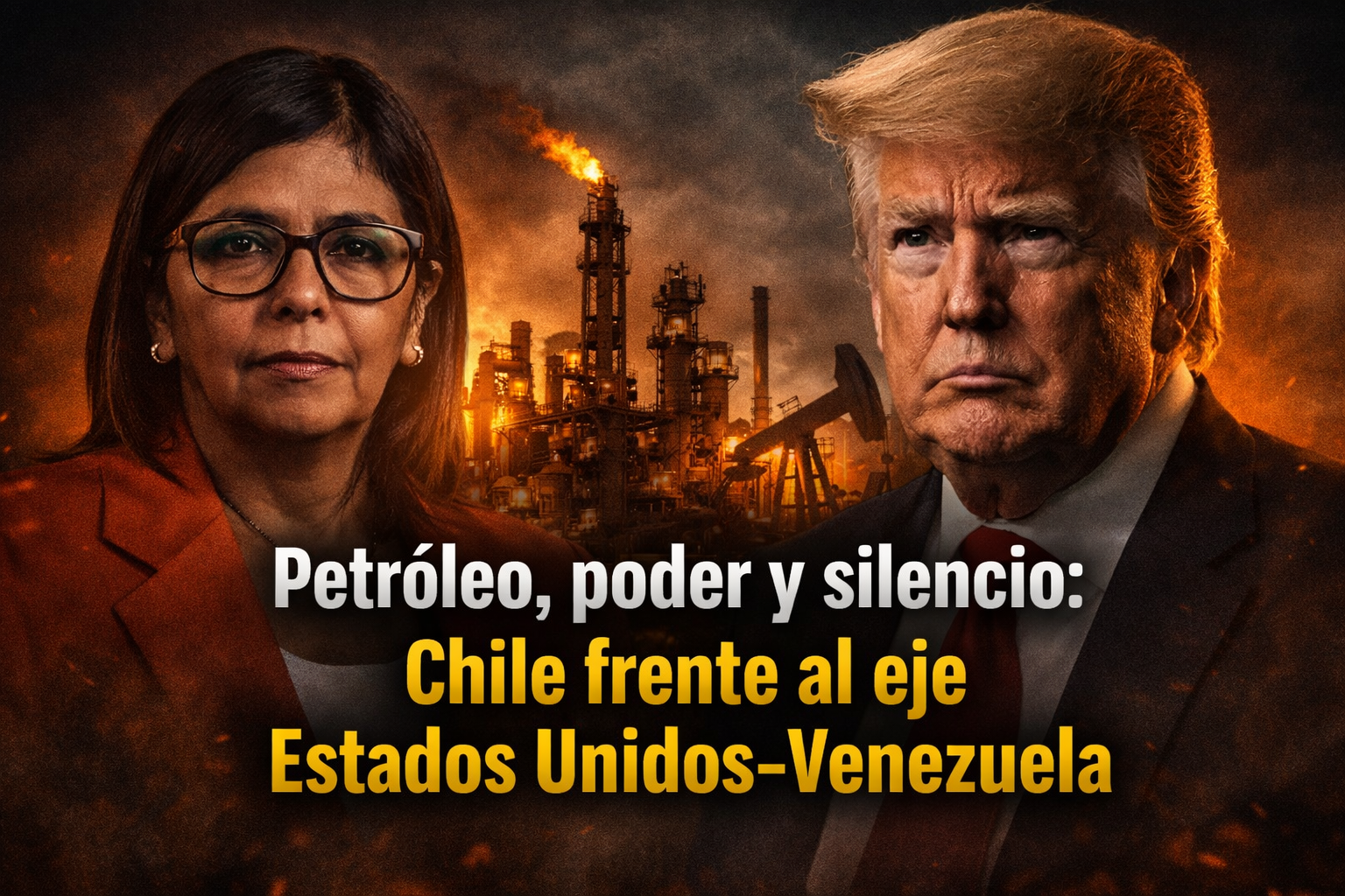 Petróleo, poder y silencio: por qué Chile no puede ignorar lo que ocurre entre Trump y Delcy Rodríguez