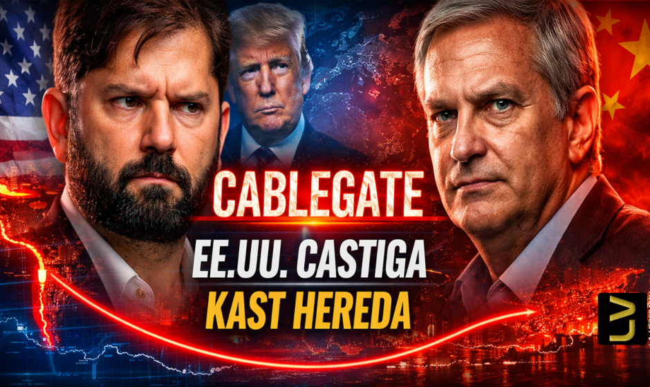 Miniatura del caso Cablegate mostrando a Gabriel Boric y José Antonio Kast en medio de la crisis diplomática entre Chile, Estados Unidos y China.
