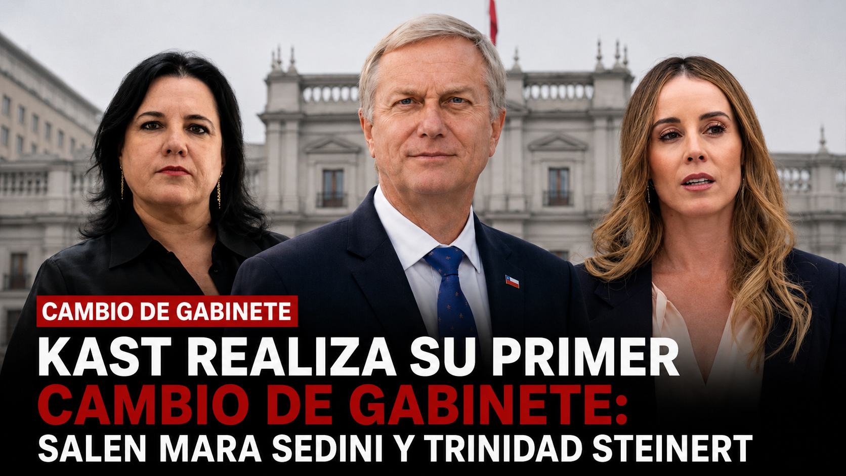Kast cambia su gabinete: salen Mara Sedini y Trinidad Steinert