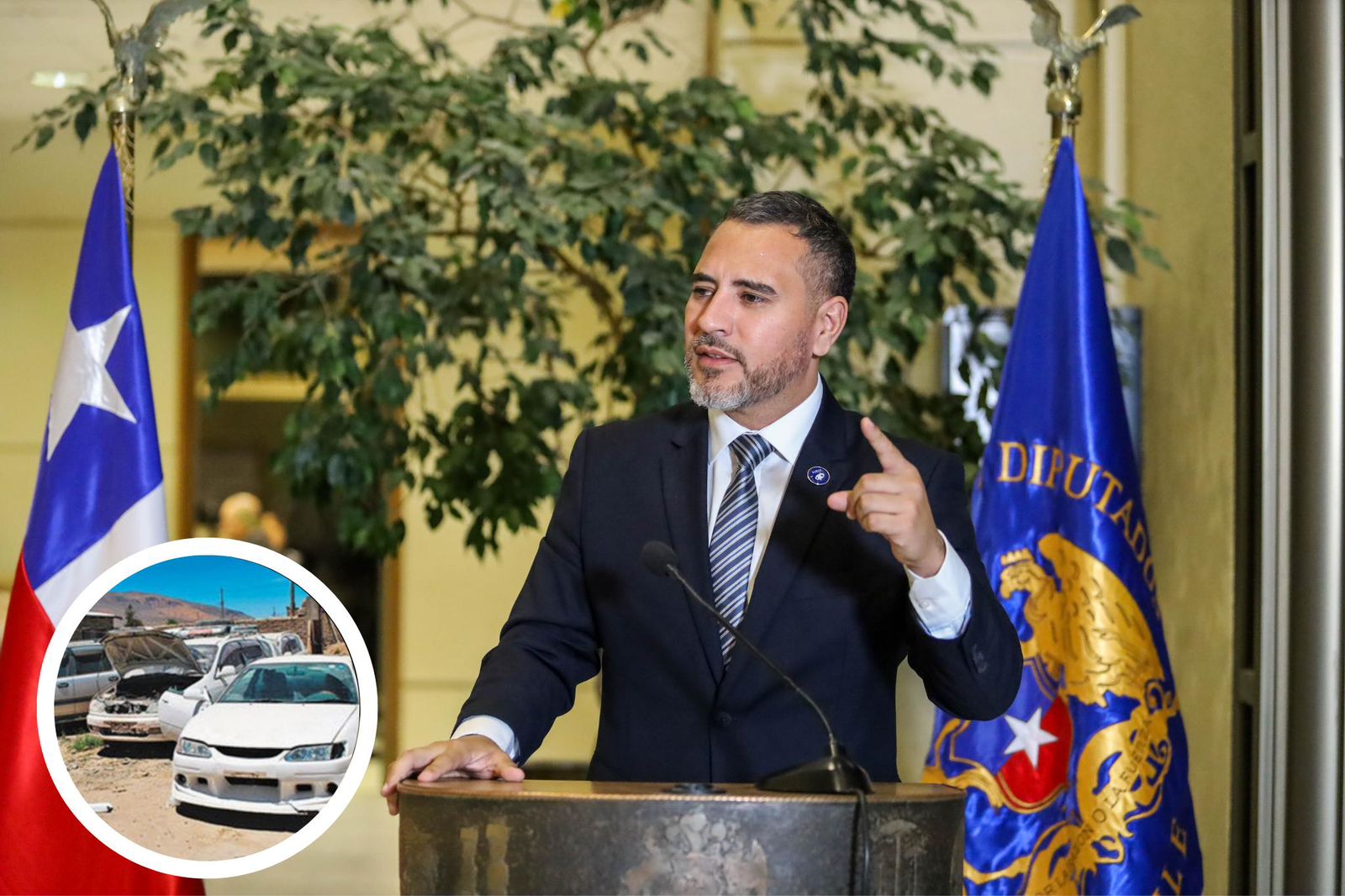 Diputado Fabián Ossandón (PDG) pide gestiones del Gobierno con autoridades de Bolivia por “autos chutos”